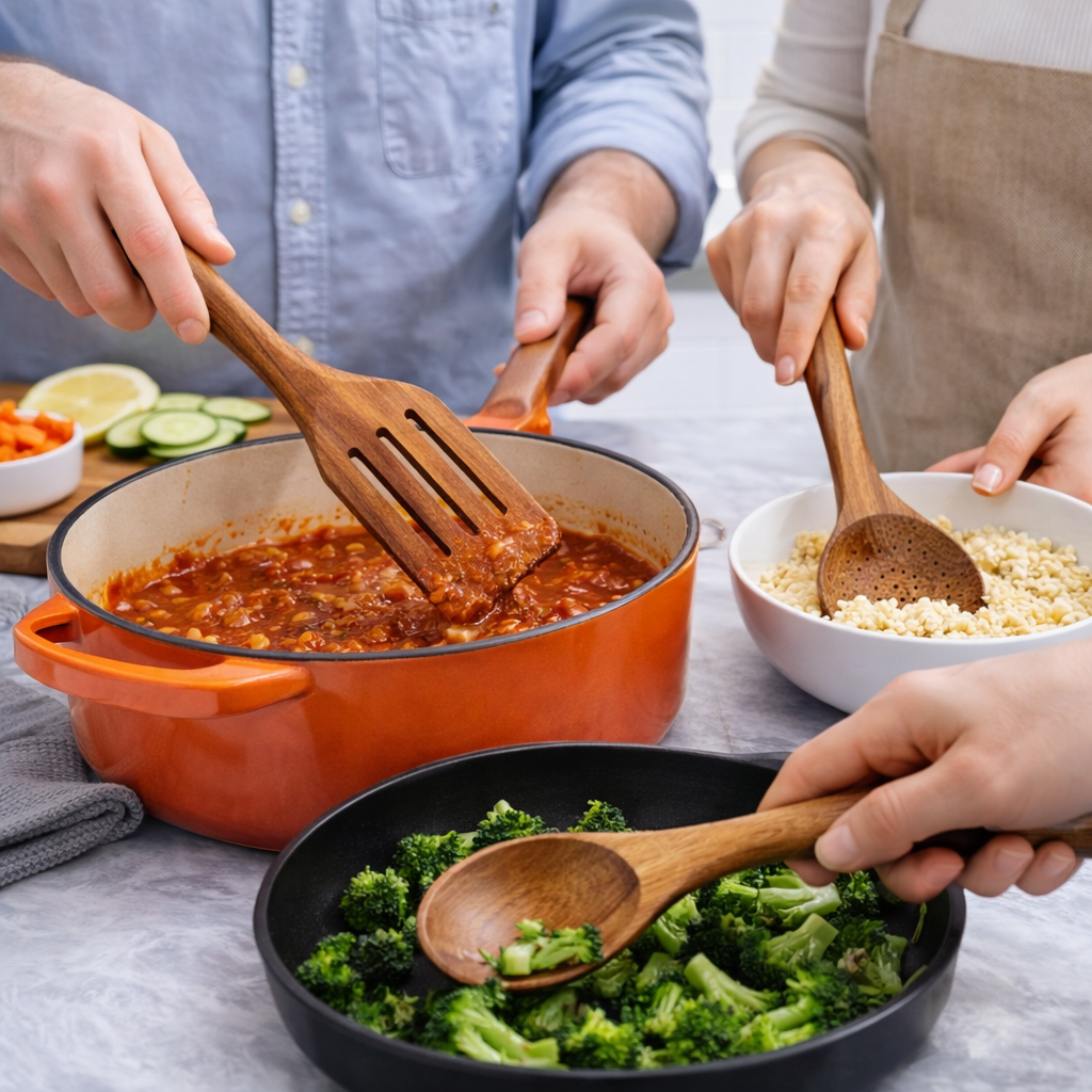 Ustensiles de cuisine "Bois & Feu"